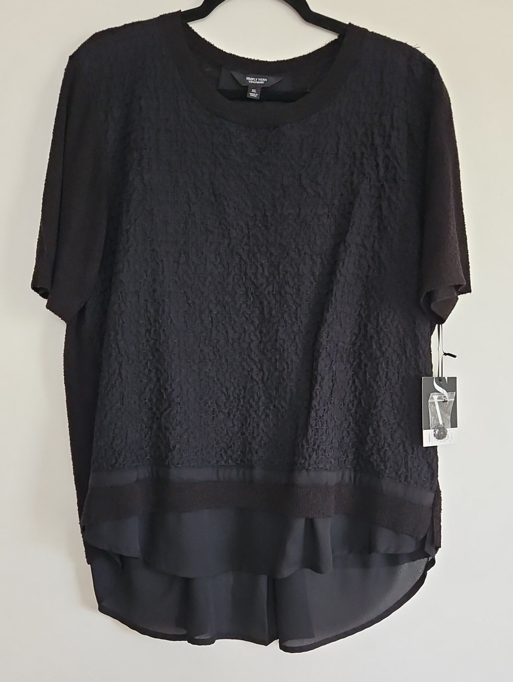 Simply Vera by Vera Wang Pure Night Blouse Size XL